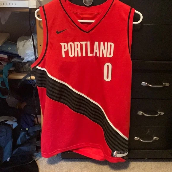 XL Portland Trailblazers Damian Lillard Nike Jersey - Picture 1 of 4